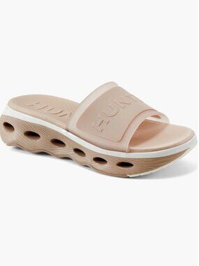HUNTER Geneva Slide Sandal in Neutral Light Natural Size 7 NEW